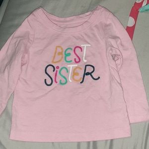 Cat & Jack 12 months Best Sister shirt